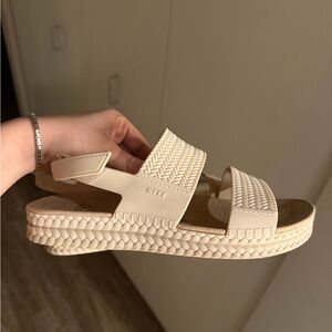 Reef Cream Woven Sandals